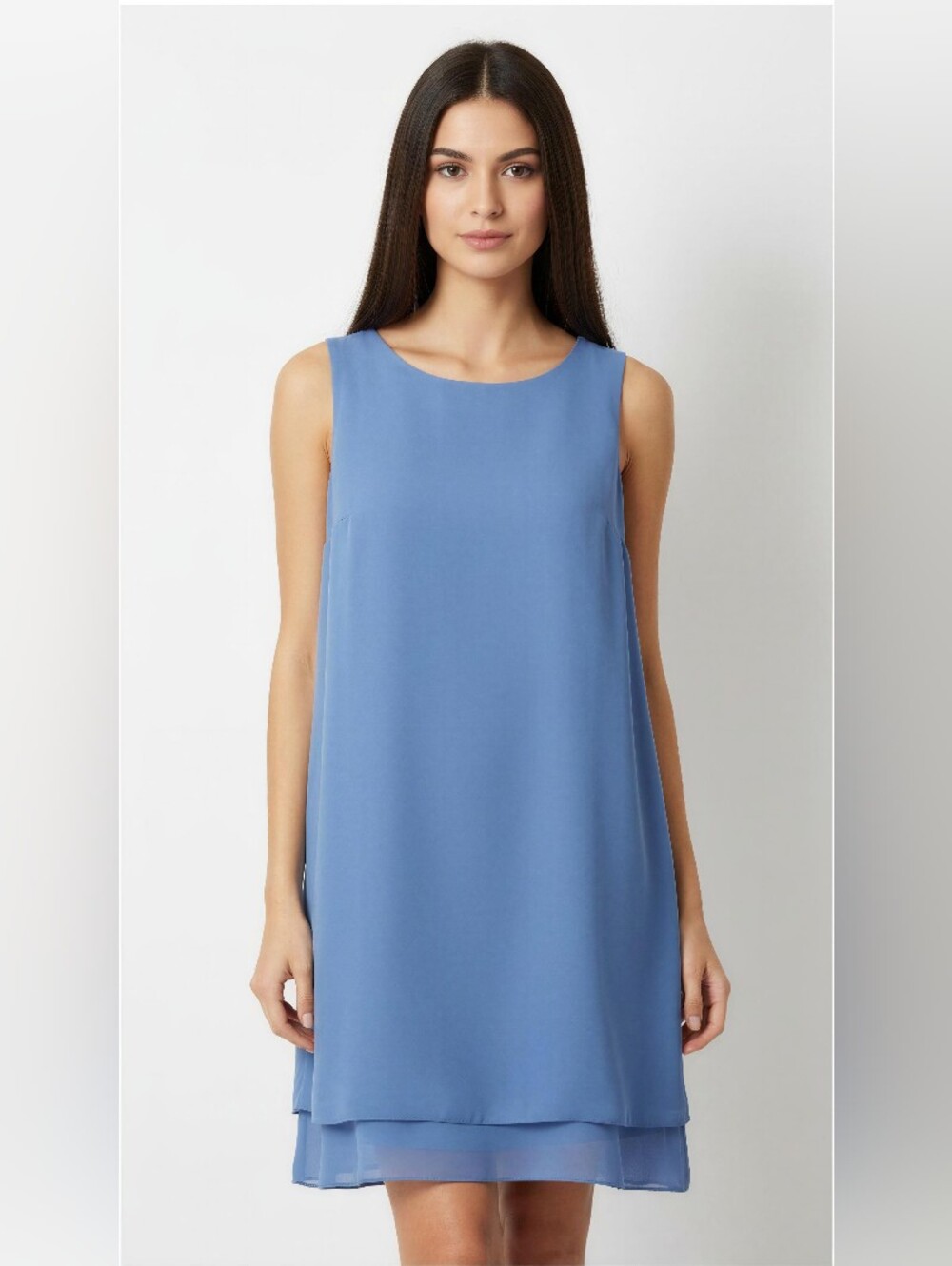 AFTERDARK Sleeveless Blue /PURPLE Shift Dress SIZE 16W